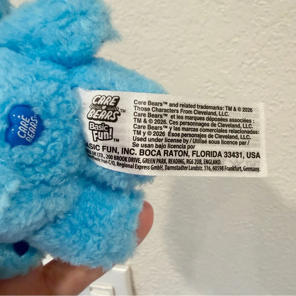 Care Bears Caring Cuties Plush Clip-On Keychain - Grumpy Bear - Picture 7 of 12